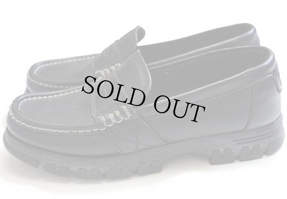 画像3: ラルフローレン ローファー レザーシューズ 厚底 黒 8.5B (3)