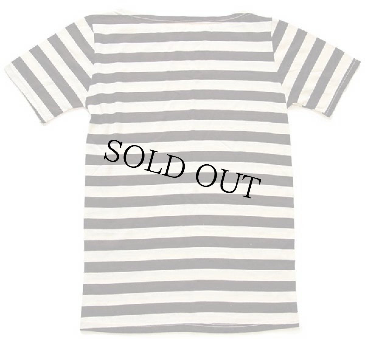 画像3: 70s La.Di.Ma. ボーダー ボートネック 半袖 アクリルTシャツ 焦げ茶×生成り 6 (3)