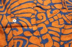 画像6: 80s イタリア製 アート 総柄 染み込みプリント 半袖 コットンシャツ&ショートパンツ セットアップ★ショーツ (6)
