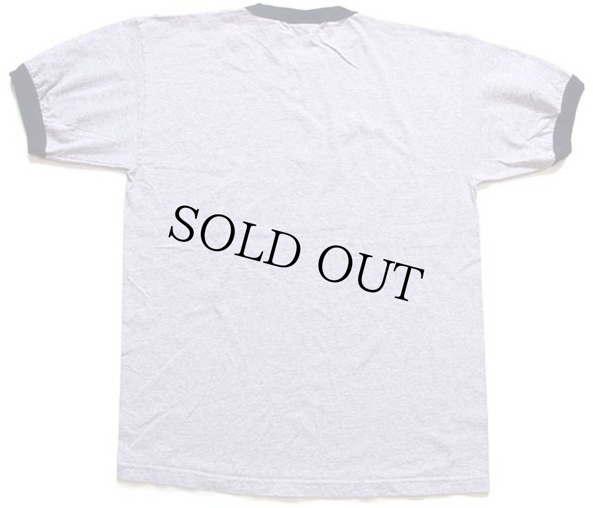 画像3: 90s 北米製 bruzer リンガーTシャツ 杢グレー×紺 L (3)