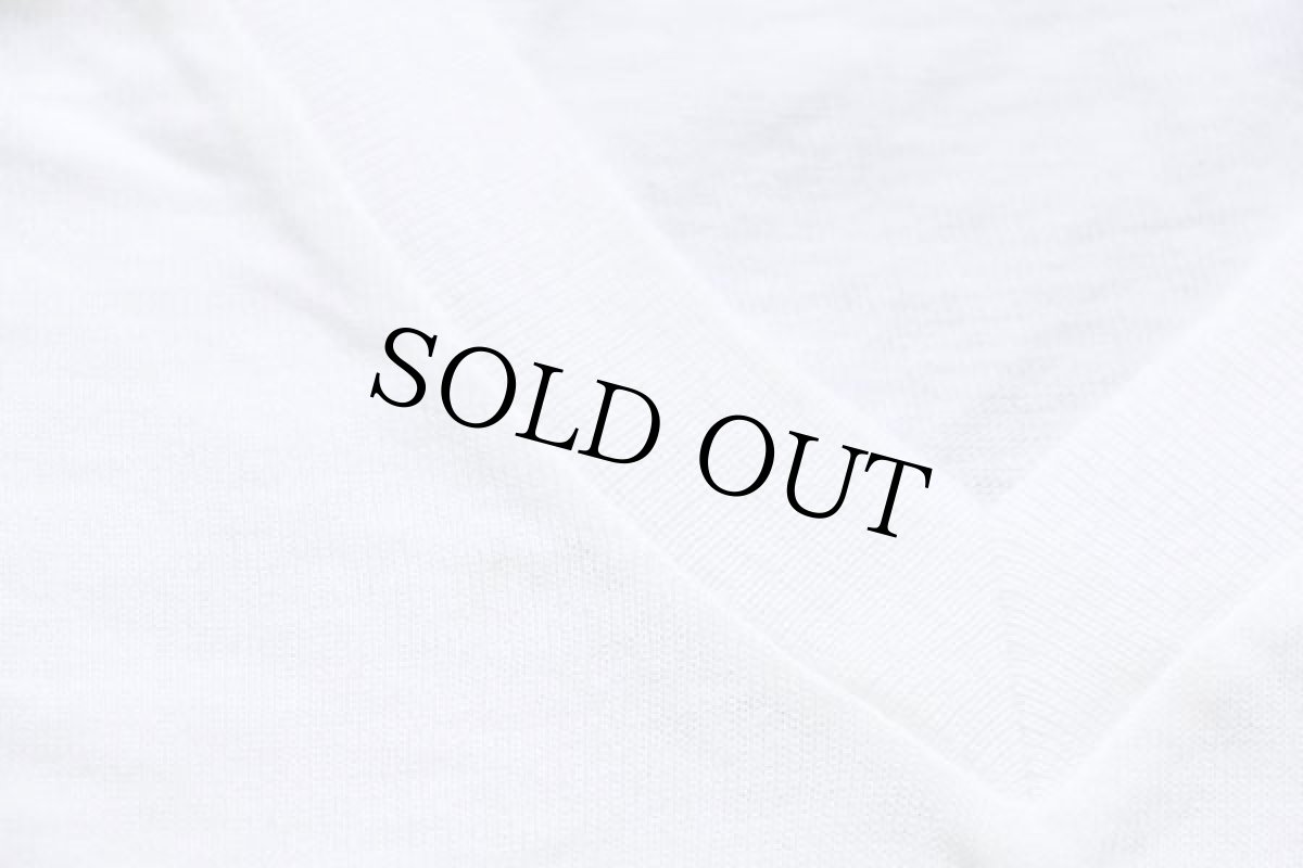 画像5: デッドストック★90s USA製 JOCKEY 無地 Vネック コットンTシャツ 白 M (5)