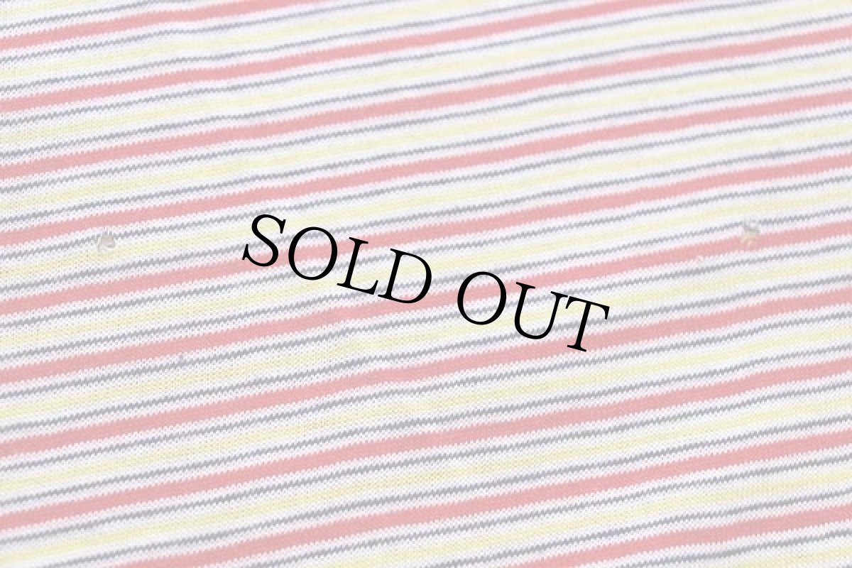 画像6: Kra ランダムボーダー ヘンリーネック コットンTシャツ L (6)