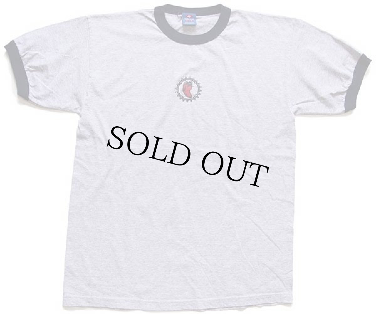 画像2: 90s 北米製 bruzer リンガーTシャツ 杢グレー×紺 L (2)