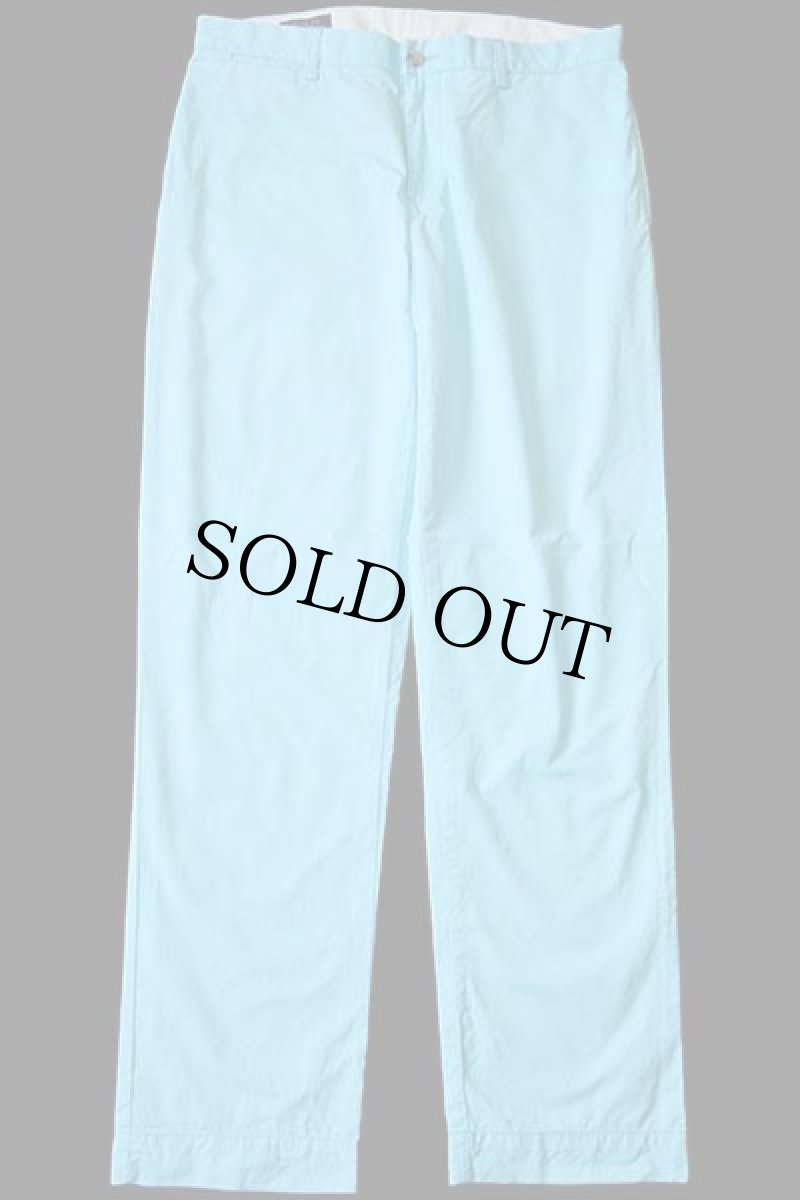 画像2: ポロ ラルフローレン ピマ コットンパンツ ライトブルー w34 L32★214 (2)