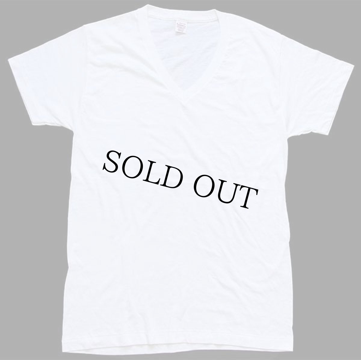 画像2: デッドストック★90s USA製 JOCKEY 無地 Vネック コットンTシャツ 白 M (2)