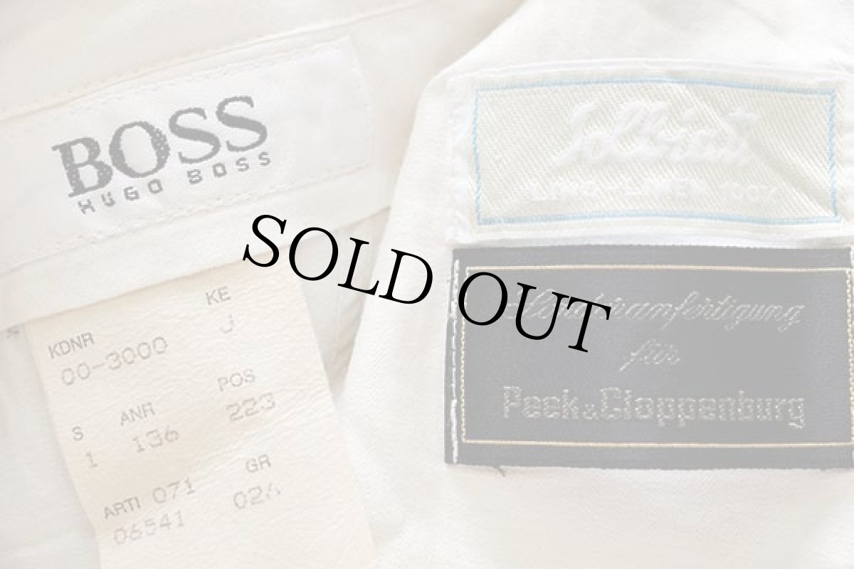 画像6: 90s HUGO BOSS ツータック スラックス リネンパンツ うぐいす 1 (6)