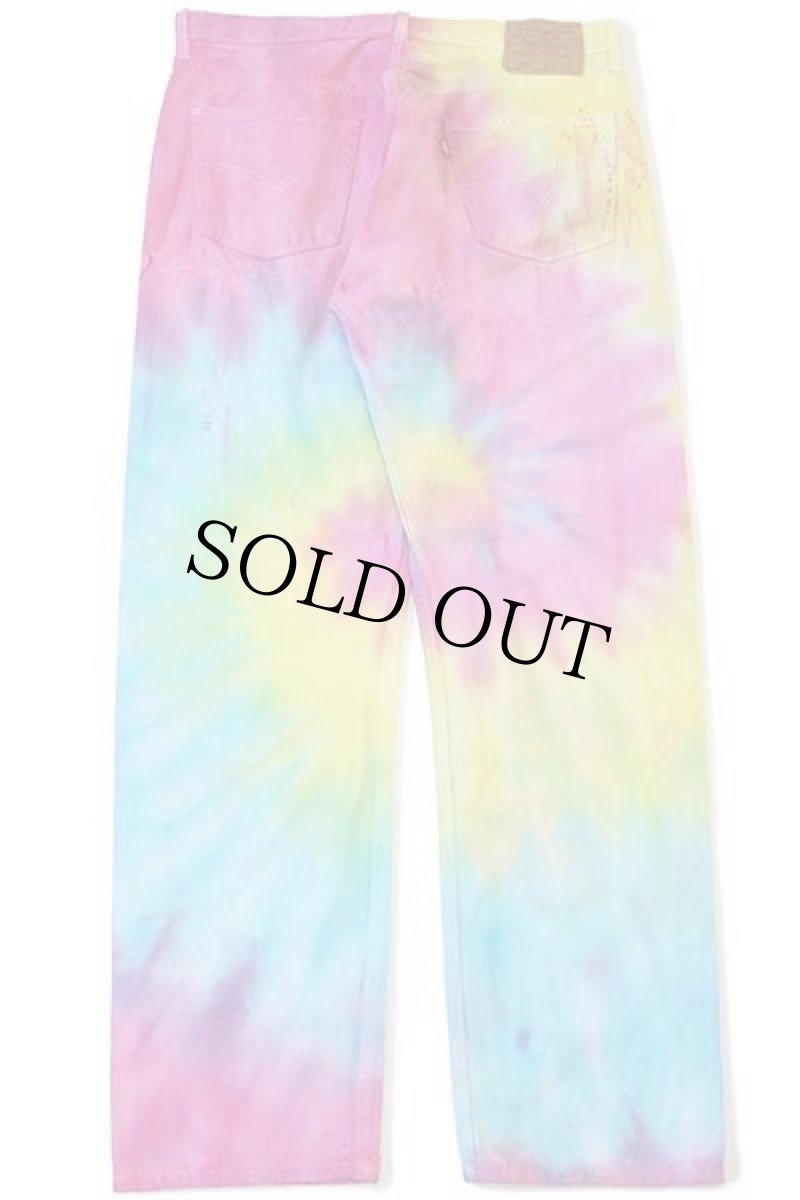 画像3: 00s USA製 Levi'sリーバイス 501 タイダイ染め デニムパンツ W36 L30 (3)