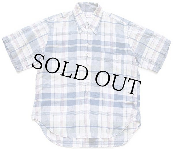 70s Mather Shirts Ltd マドラスチェック ボタンダウン プル