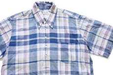 画像3: 70s Mather Shirts Ltd マドラスチェック ボタンダウン プルオーバー 半袖 コットンシャツ カスタム (3)