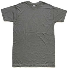 画像2: デッドストック★00s USA製 米軍 CAC 無地 コットンTシャツ セージグリーン M★A (2)