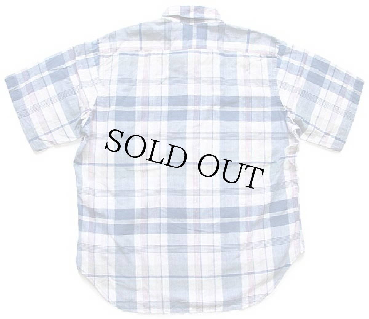 画像2: 70s Mather Shirts Ltd マドラスチェック ボタンダウン プルオーバー 半袖 コットンシャツ カスタム (2)