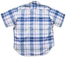 画像2: 70s Mather Shirts Ltd マドラスチェック ボタンダウン プルオーバー 半袖 コットンシャツ カスタム (2)