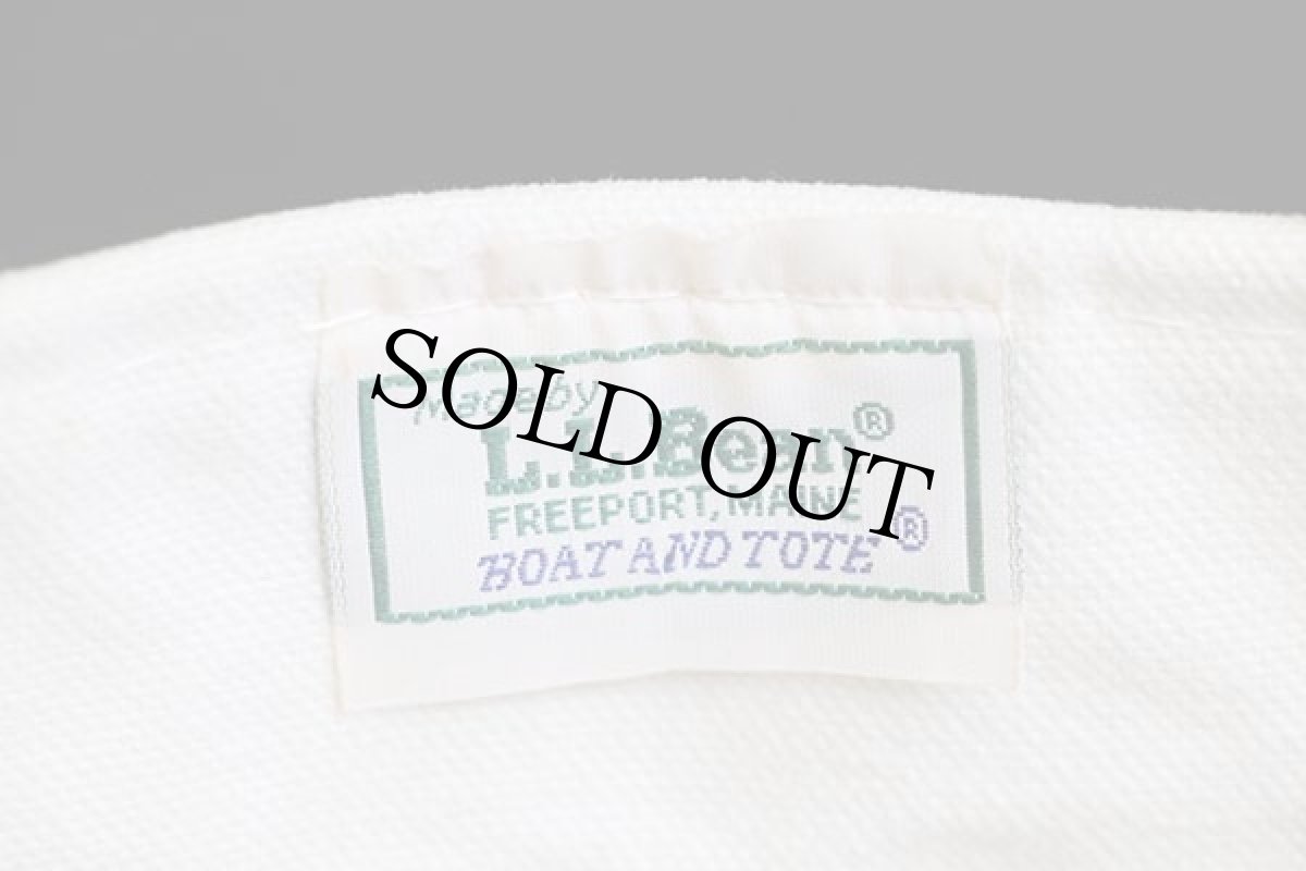 画像3: 80s L.L.Bean BOAT AND TOTE キャンバス トートバッグ 紺 フェード M★ミディアム (3)