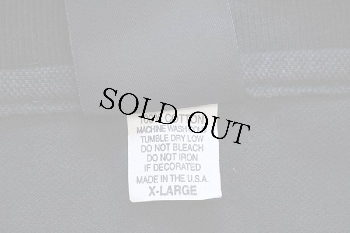 画像5: 90s USA製 HARLEY-DAVIDSON ハーレー ダビッドソン NEW YORK Cafe ロゴ刺繍 コットン 鹿の子 ポロシャツ 黒 XL (5)