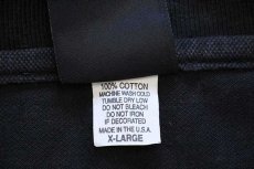 画像5: 90s USA製 HARLEY-DAVIDSON ハーレー ダビッドソン NEW YORK Cafe ロゴ刺繍 コットン 鹿の子 ポロシャツ 黒 XL (5)
