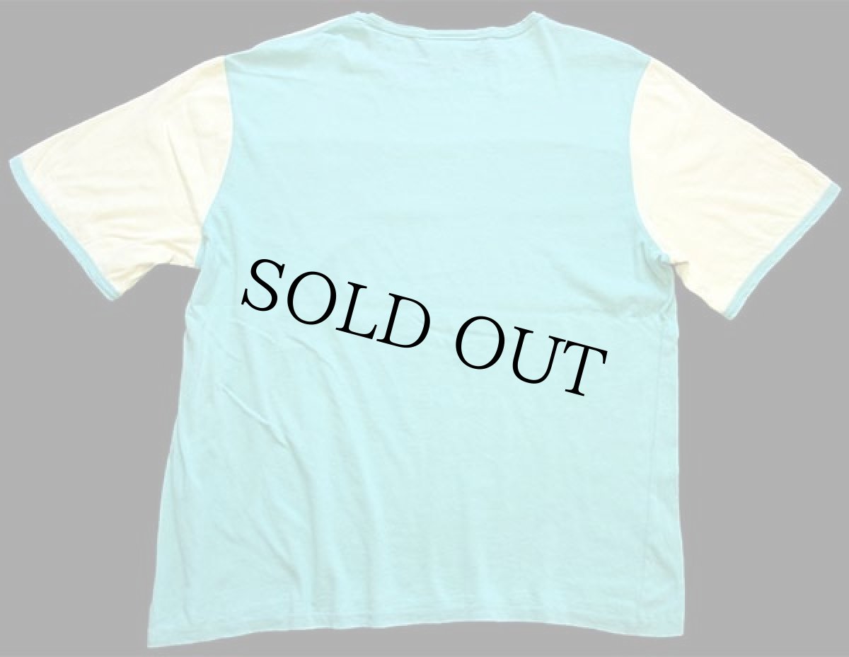 画像3: 70s フランス製 CHEMISE LACOSTE ラコステ マルチカラー 切り替え コットンTシャツ 4 (3)