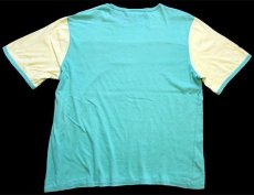 画像3: 70s フランス製 CHEMISE LACOSTE ラコステ マルチカラー 切り替え コットンTシャツ 4 (3)