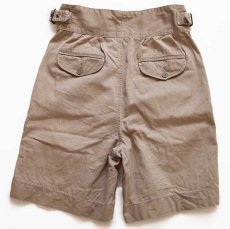 画像2: 80s BANANA REPUBLICバナナリパブリック コットン グルカショーツ ショートパンツ カーキ 30 (2)