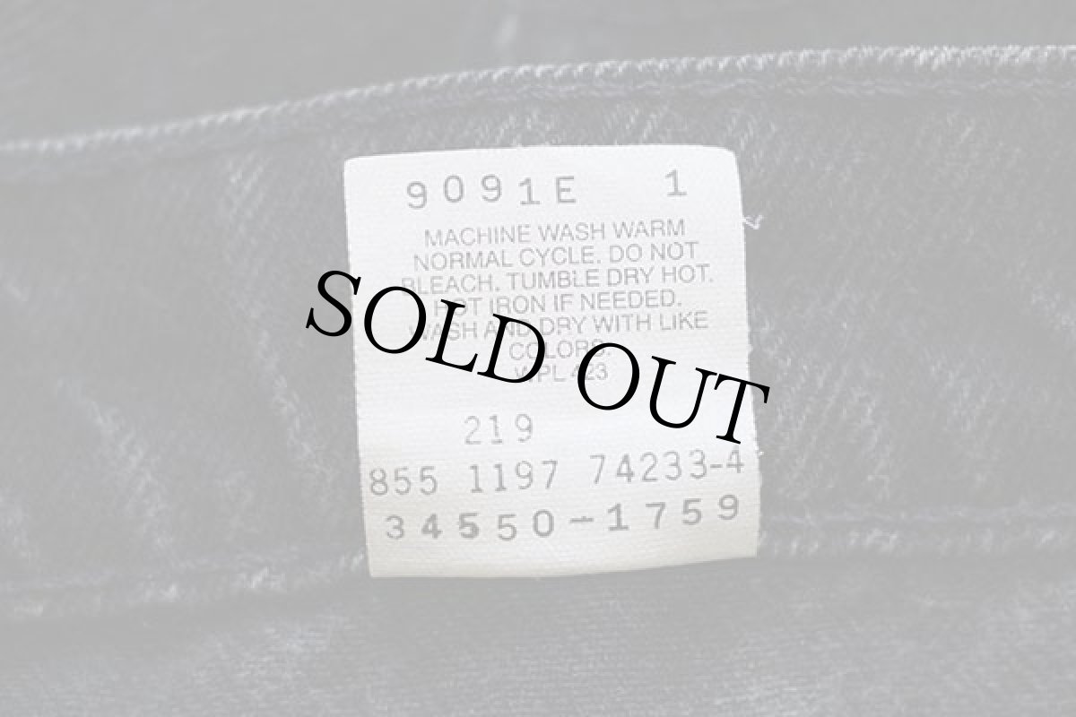 画像6: 90s メキシコ製 Levi'sリーバイス 550 ブラックデニム ショートパンツ w32★86 ショーツ (6)