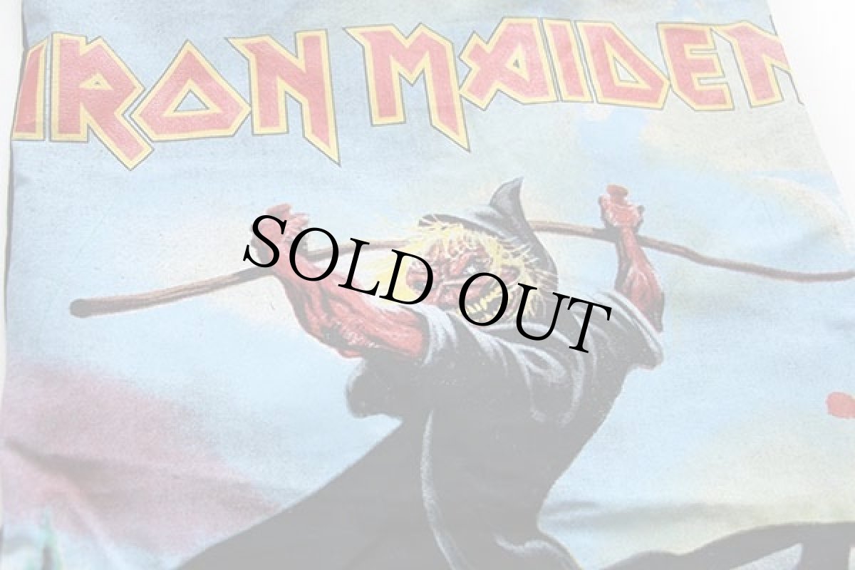 画像3: デッドストック★90s TURBOGADGET IRON MAIDEN A REAL DYING ONE バケツ型 ショルダーバッグ 黒 (3)