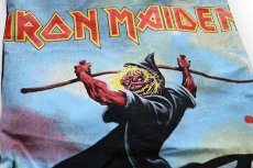 画像3: デッドストック★90s TURBOGADGET IRON MAIDEN A REAL DYING ONE バケツ型 ショルダーバッグ 黒 (3)