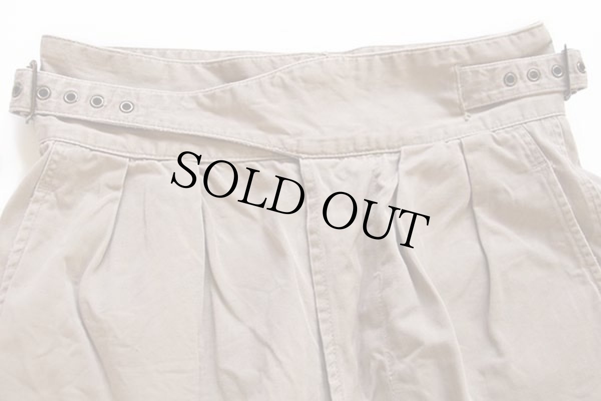 画像3: 80s BANANA REPUBLICバナナリパブリック コットン グルカショーツ ショートパンツ カーキ 30 (3)