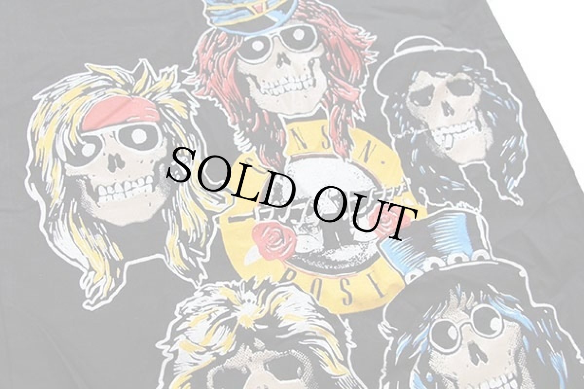 画像3: デッドストック★90s GUNS N' ROSESガンズアンドローゼズ バケツ型 ショルダーバッグ 黒 (3)