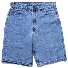 画像1: 90s メキシコ製 Levi'sリーバイス 550 デニム ショートパンツ w36★85 ショーツ (1)