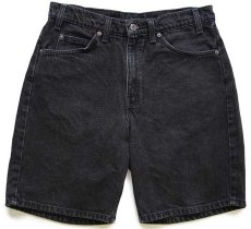 画像1: 90s メキシコ製 Levi'sリーバイス 550 ブラックデニム ショートパンツ w32★86 ショーツ (1)