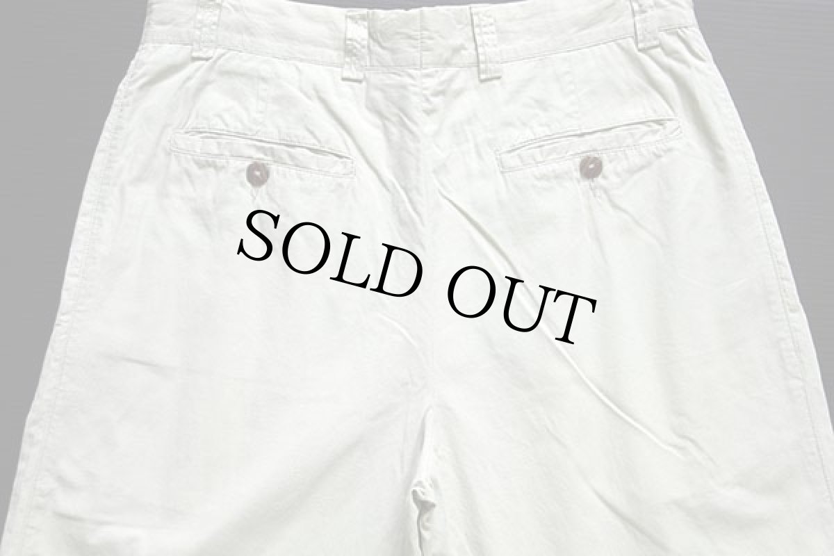 画像5: 80s イタリア製 UNKNOWN スリータック スラックス コットンポプリン パンツ 48 (5)