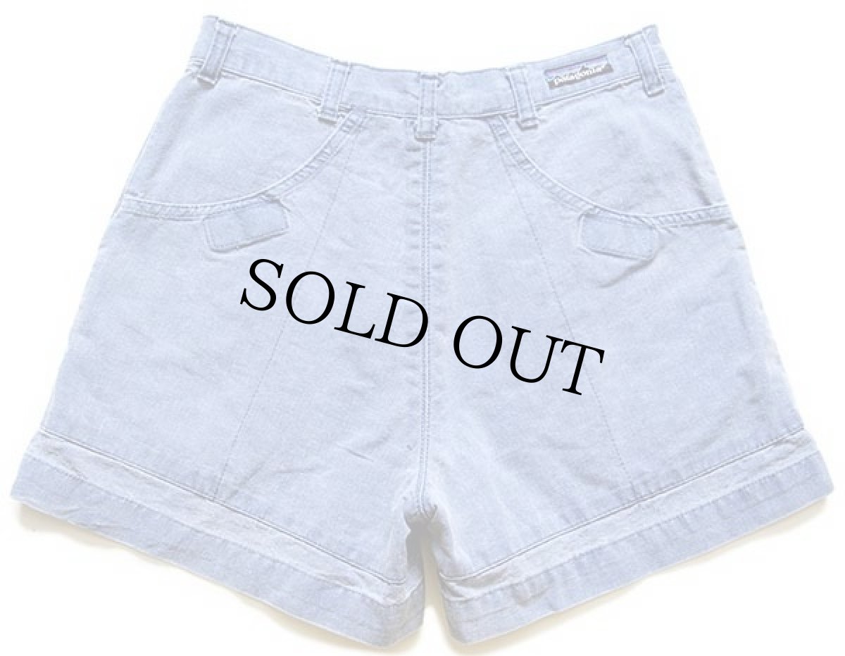 画像2: 80s patagoniaパタゴニア コットン スタンドアップ ショーツ ブルー 30★ショートパンツ (2)