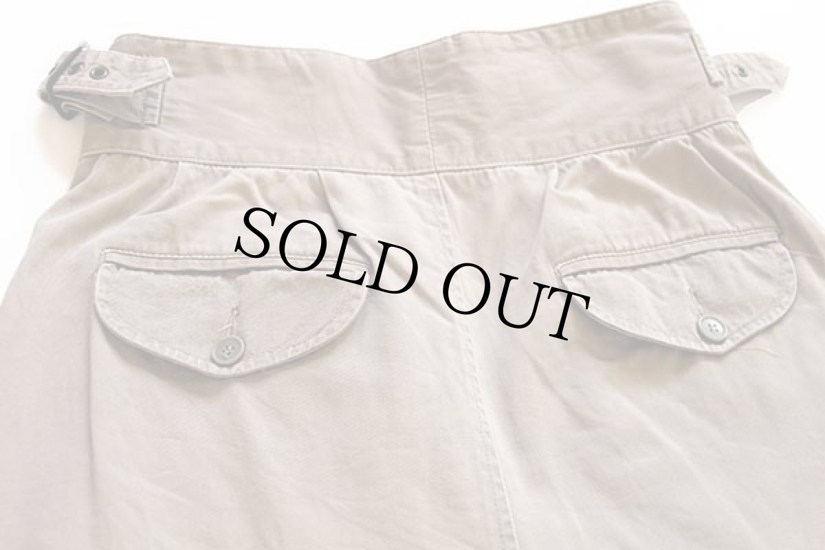 画像4: 80s BANANA REPUBLICバナナリパブリック コットン グルカショーツ ショートパンツ カーキ 30 (4)