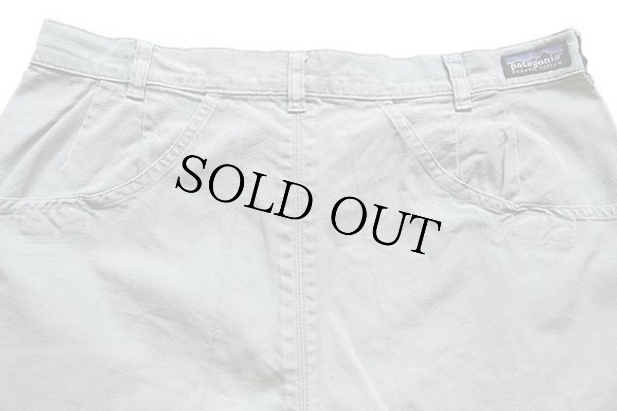 画像4: 00s patagoniaパタゴニア コットン スタンドアップ ショーツ ダメージ 薄緑 32★ショートパンツ (4)