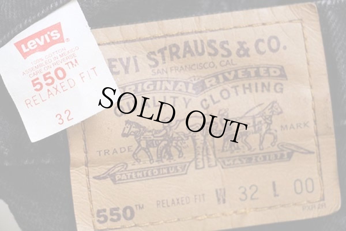 画像5: 90s メキシコ製 Levi'sリーバイス 550 ブラックデニム ショートパンツ w32★86 ショーツ (5)