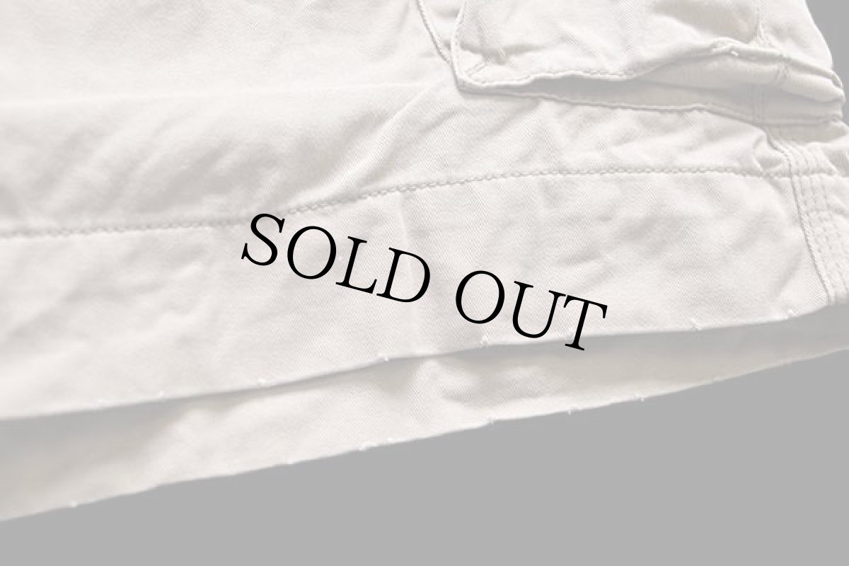 画像5: 00s ポロ ラルフローレン USED加工 コットン カーゴ ショートパンツ ペンキ飛び グレーベージュ 38★ショーツ (5)