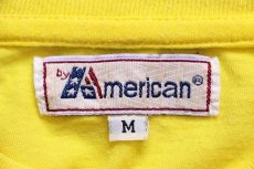 画像4: WOODSTOCKウッドストック パネル 切り替え コットンTシャツ 黄×ピンク M (4)