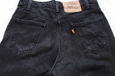 画像4: 90s メキシコ製 Levi'sリーバイス 550 ブラックデニム ショートパンツ w32★86 ショーツ (4)