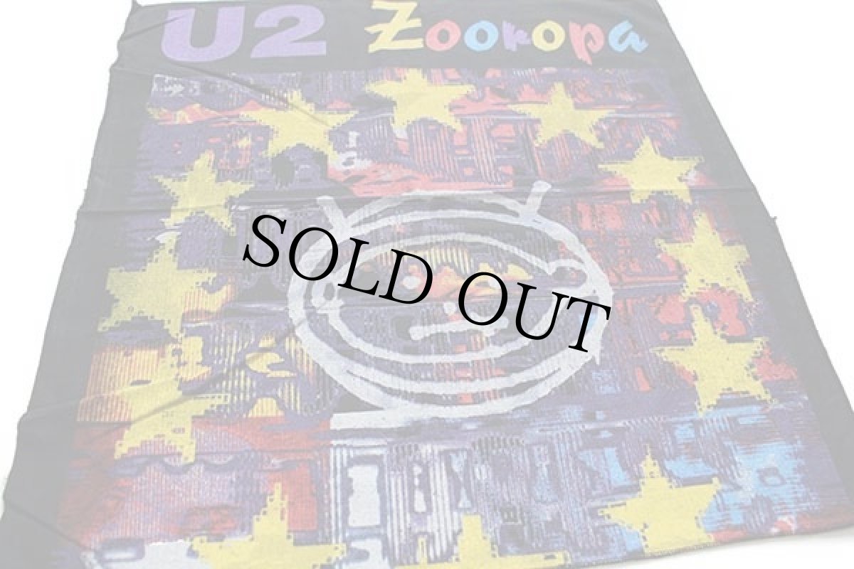 画像2: デッドストック★90s U2 Zooropa ズーロッパ バンダナ 黒★A (2)
