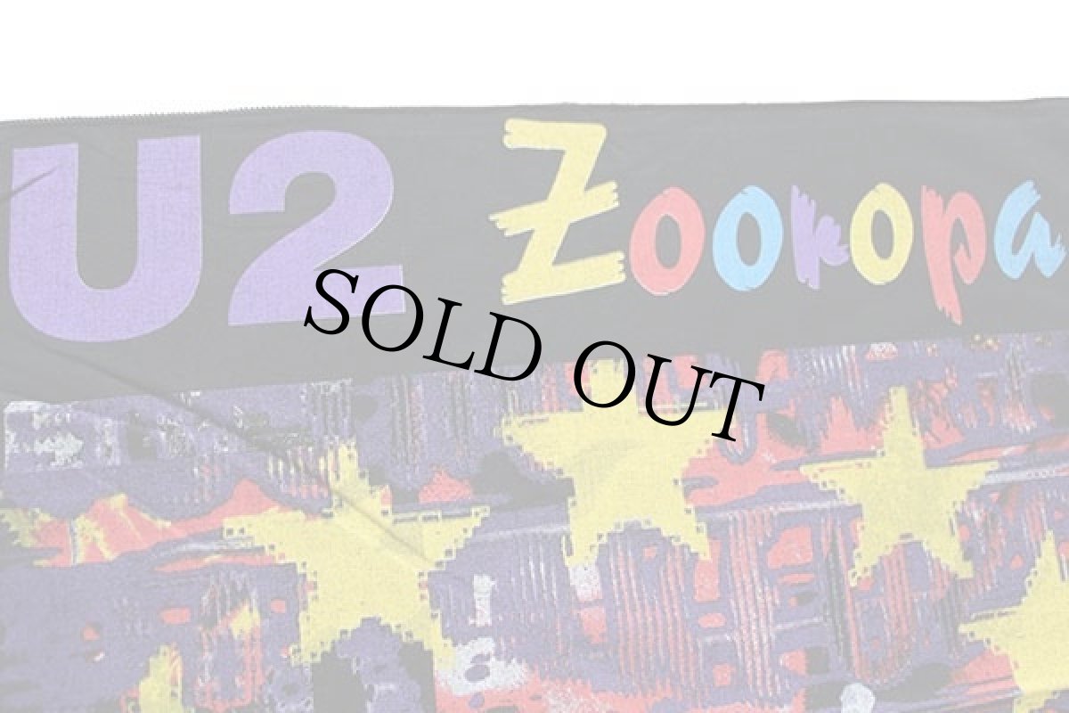 画像3: デッドストック★90s U2 Zooropa ズーロッパ バンダナ 黒★A (3)