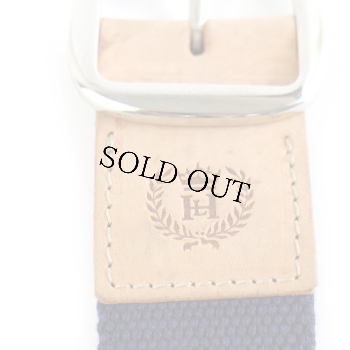 画像3: 未使用★HENRI LLOYDヘンリーロイド ライン入り コットン ベルト 紺 30★1474 (3)