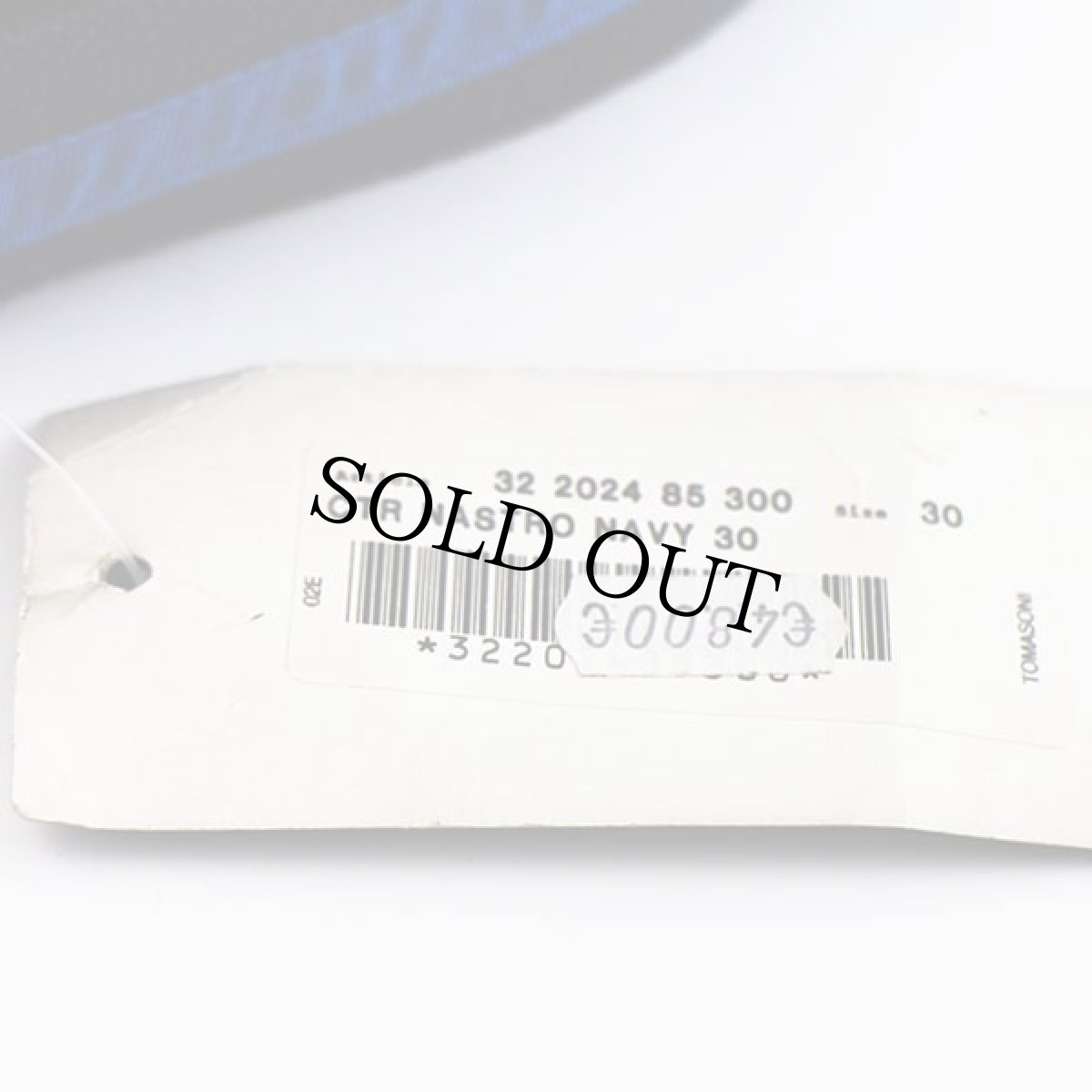 画像5: 未使用★HENRI LLOYDヘンリーロイド ライン入り コットン ベルト 紺 30★1474 (5)