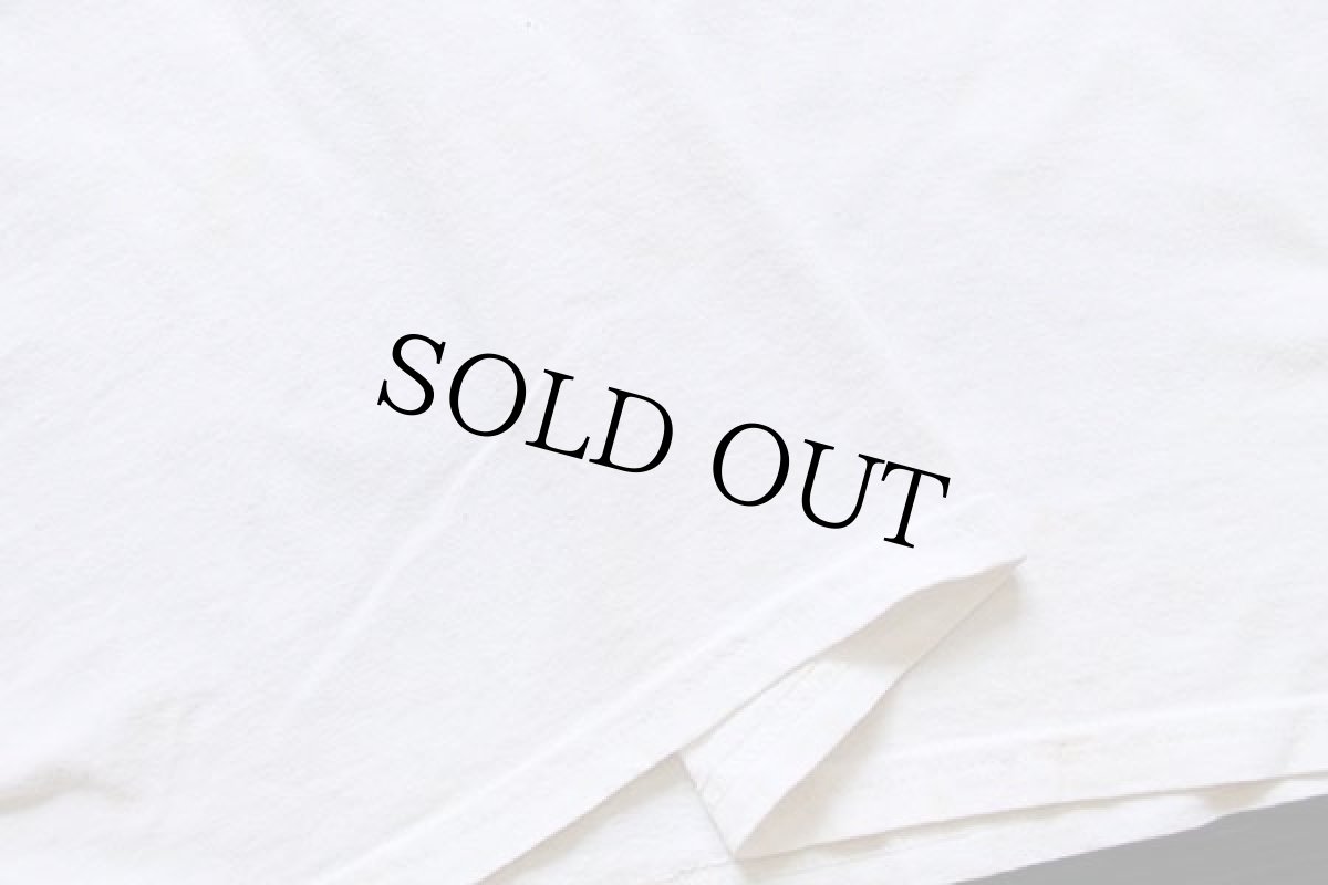 画像5: 00s ARNOLD IS NUMERO UNO 染み込みプリント リンガーTシャツ 白×黒 XL (5)