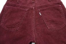 画像4: 70s Levi'sリーバイス 646 コーデュロイ ショートパンツ カスタム バーガンディ w30★ショーツ (4)