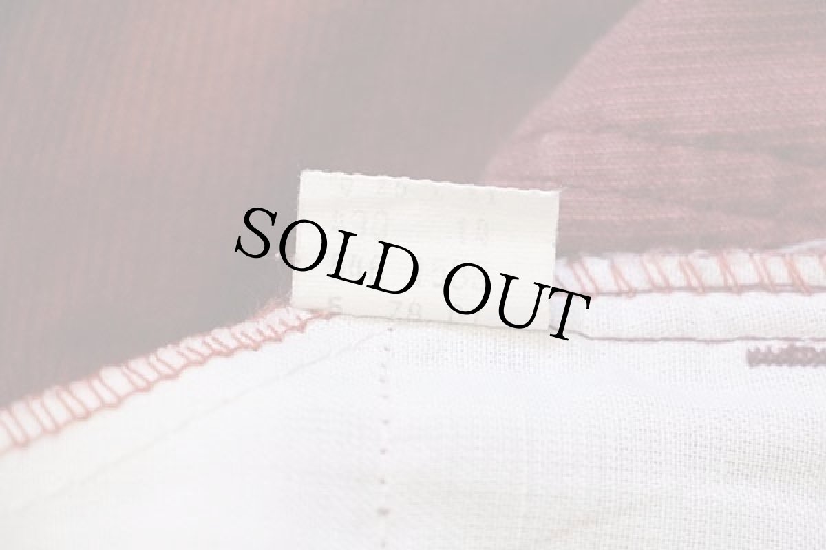 画像5: 70s USA製 Levi'sリーバイス 646 コーデュロイ ショートパンツ カスタム バーガンディ w30★ショーツ (5)