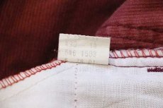 画像5: 70s USA製 Levi'sリーバイス 646 コーデュロイ ショートパンツ カスタム バーガンディ w30★ショーツ (5)