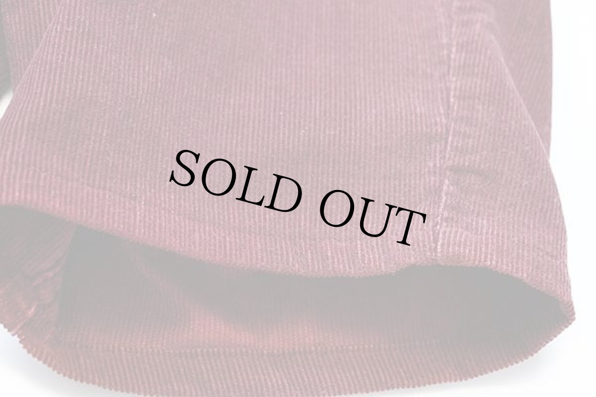 画像7: 70s USA製 Levi'sリーバイス 646 コーデュロイ ショートパンツ カスタム バーガンディ w30★ショーツ (7)