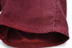画像7: 70s USA製 Levi'sリーバイス 646 コーデュロイ ショートパンツ カスタム バーガンディ w30★ショーツ (7)
