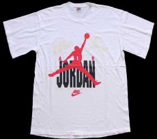 画像2: 90s USA製 NIKEナイキ AIR JORDAN エア ジョーダン×バッグスバニー コットンTシャツ 白 XXL (2)