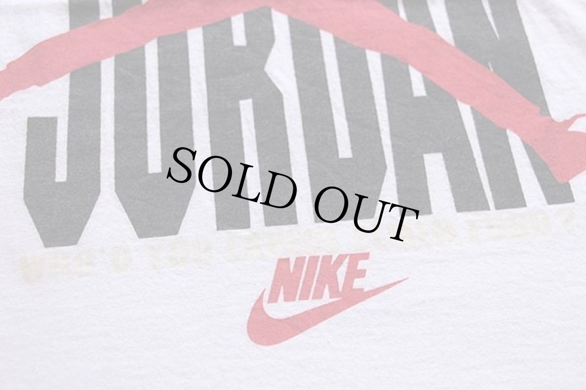 画像4: 90s USA製 NIKEナイキ AIR JORDAN エア ジョーダン×バッグスバニー コットンTシャツ 白 XXL (4)