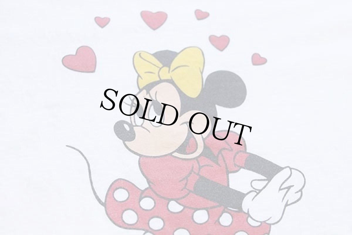 画像5: 80s USA製 Disneyディズニー ミニー マウス コットンTシャツ 白 (5)